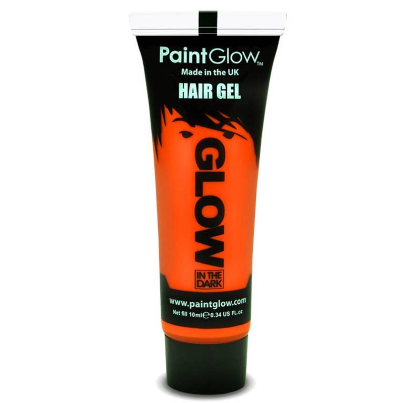 Glow in the Dark Hair Gel - Orange