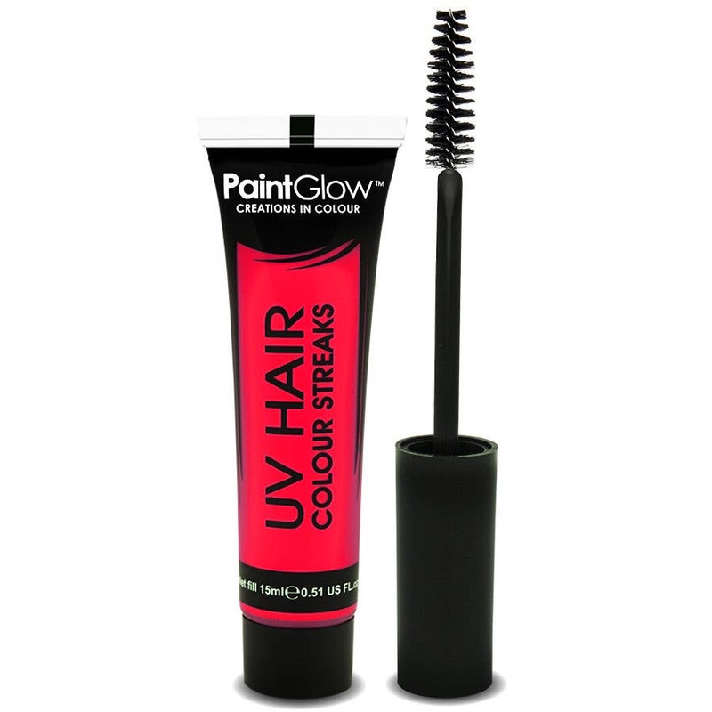 Hair Mascara UV Reactive Special Effects - Neon Pink