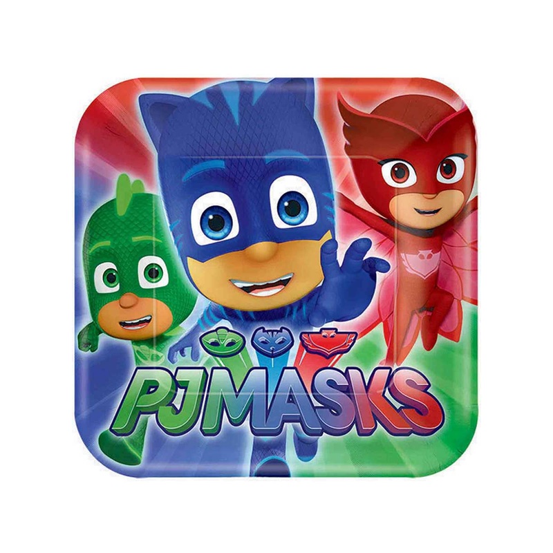 PJ Masks 8 Pack Small 17cm Paper Plates
