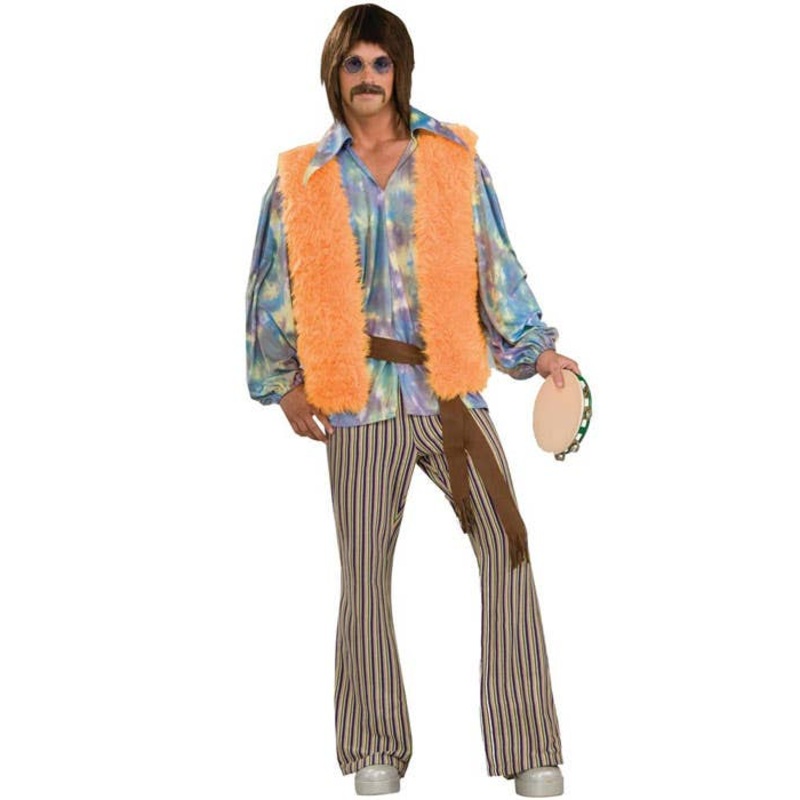 60s Singer Mens Sonny Hippie Costume
