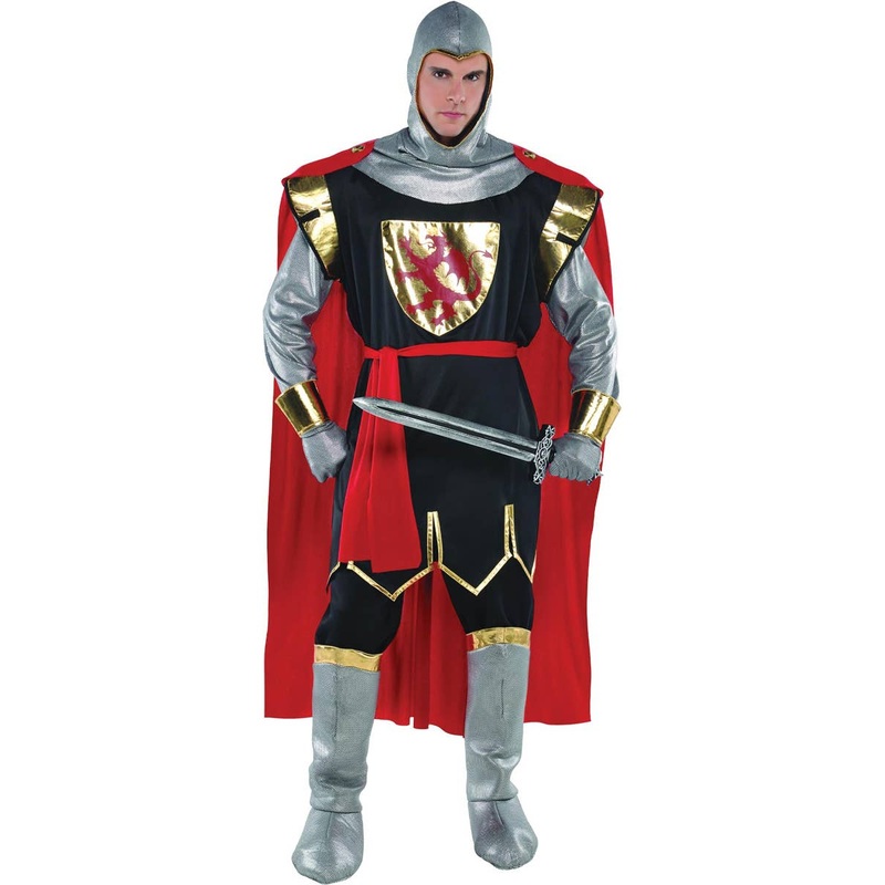 Brave Crusader Mens Medieval Knight Costume
