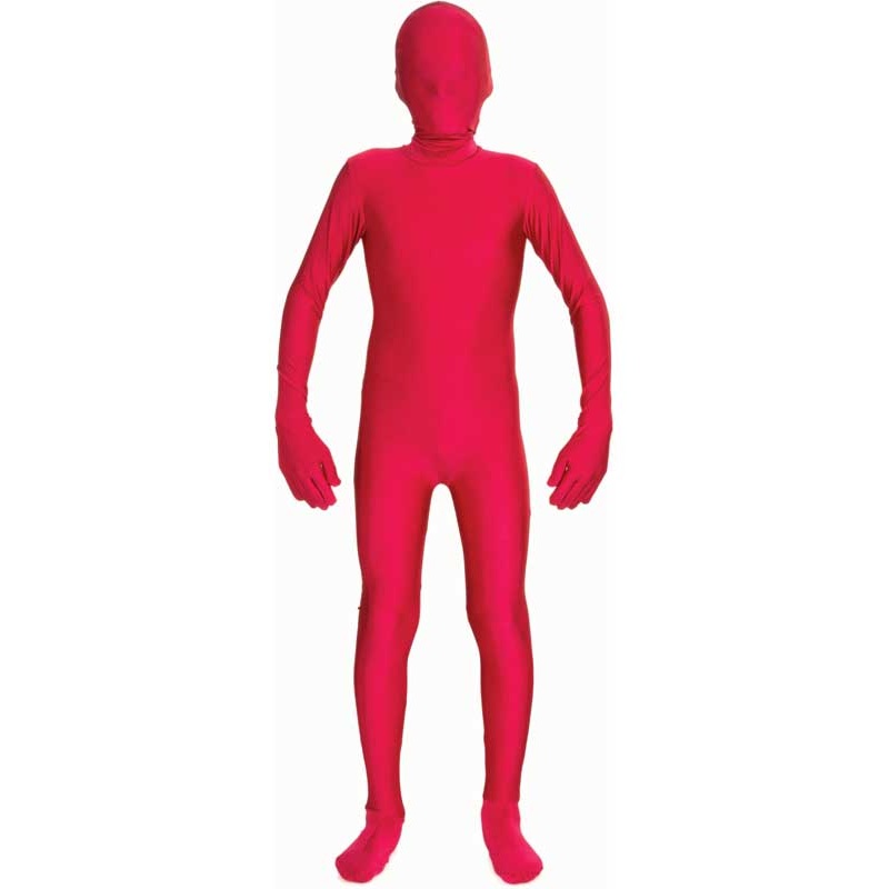 Bright Red Second Skin Teen Boys Costume