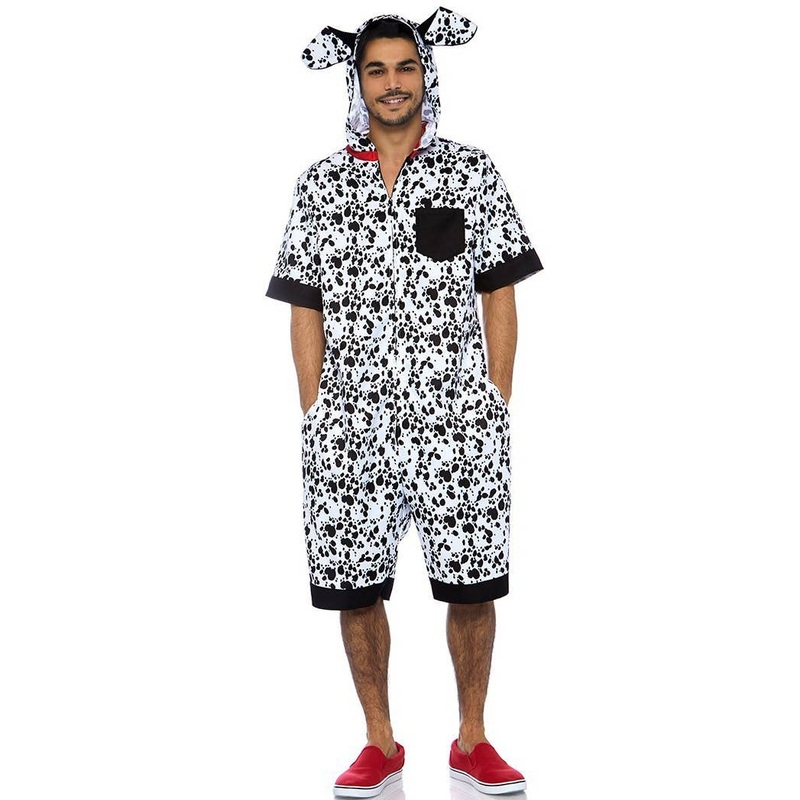 Dalmatian Mens Dog Jumpsuit Costume
