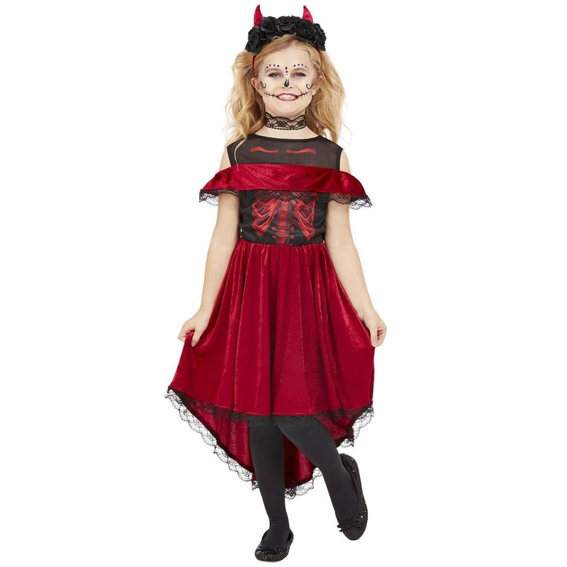 Day of the Dead Devil Girls Halloween Costume