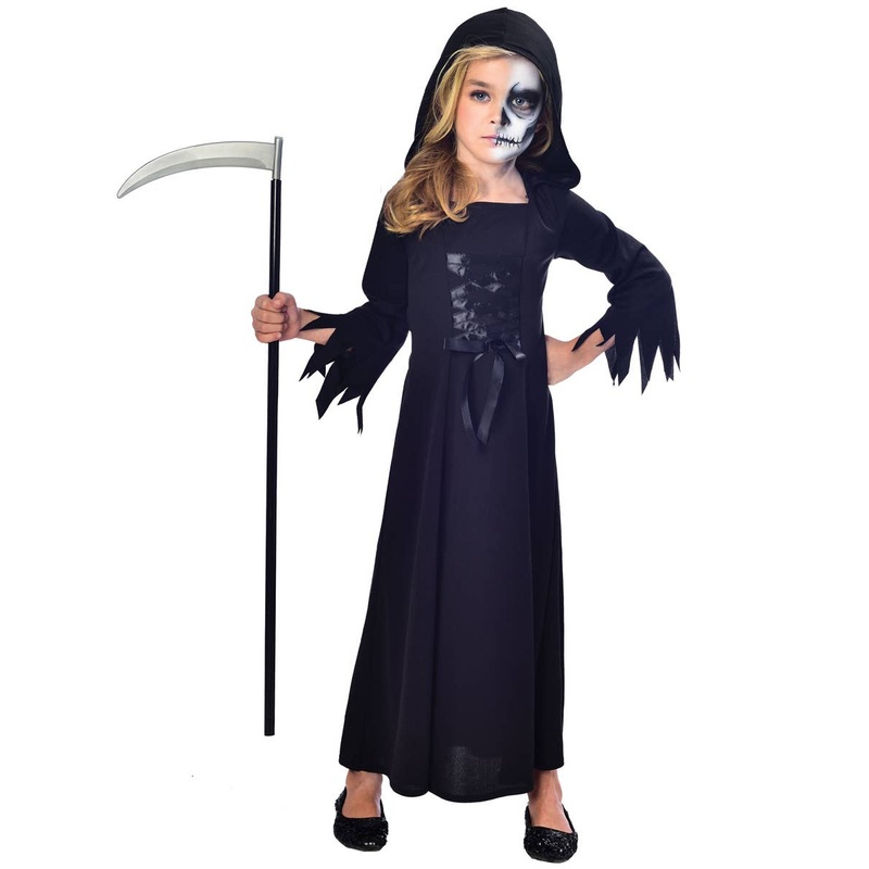 Girly Grim Reaper Kids Halloween Costume