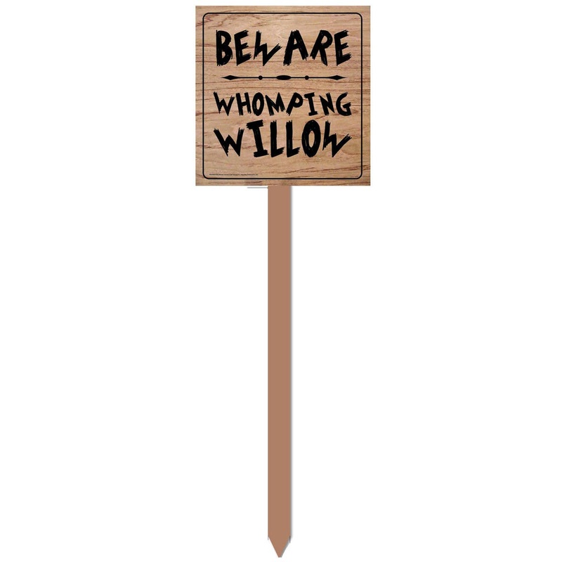 Harry Potter Beware Whomping Willow Plastic Sign