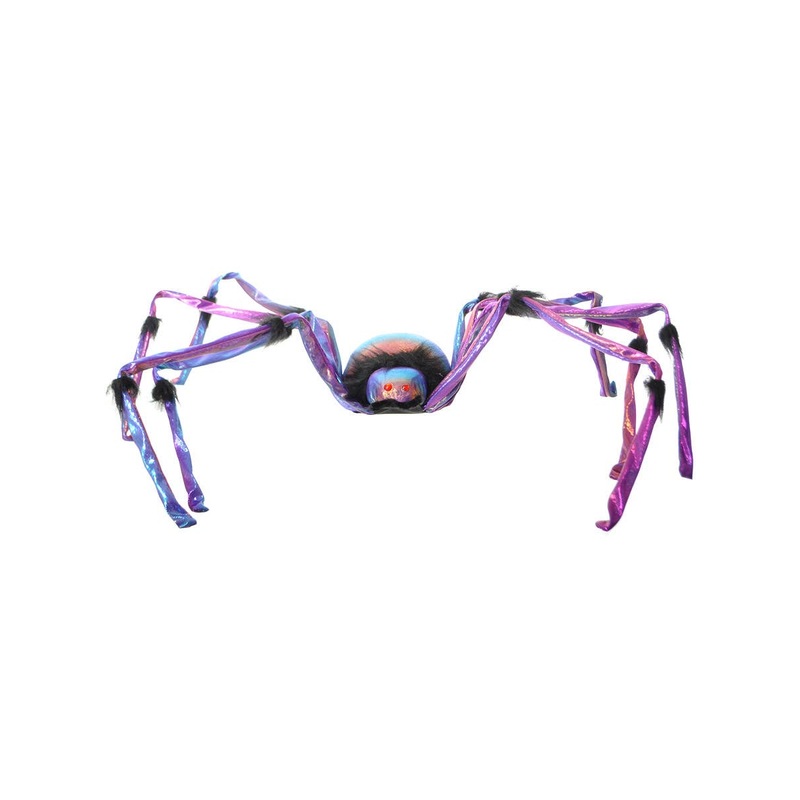 Iridescent Purple Large Spider Halloween Decoration