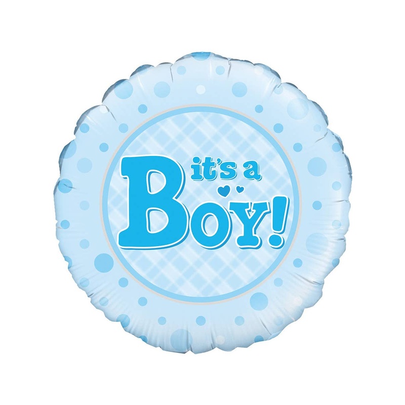 Its a Boy Round Blue 45cm Foil Balloon