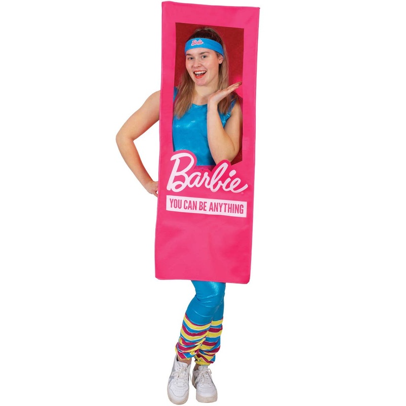 Life Size Womens Pink Barbie Box Costume