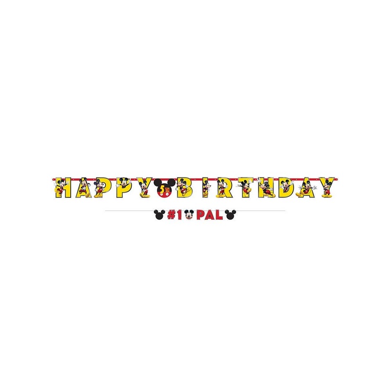 Mickey Mouse Forever Jumbo Add An Age Happy Birthday Banner