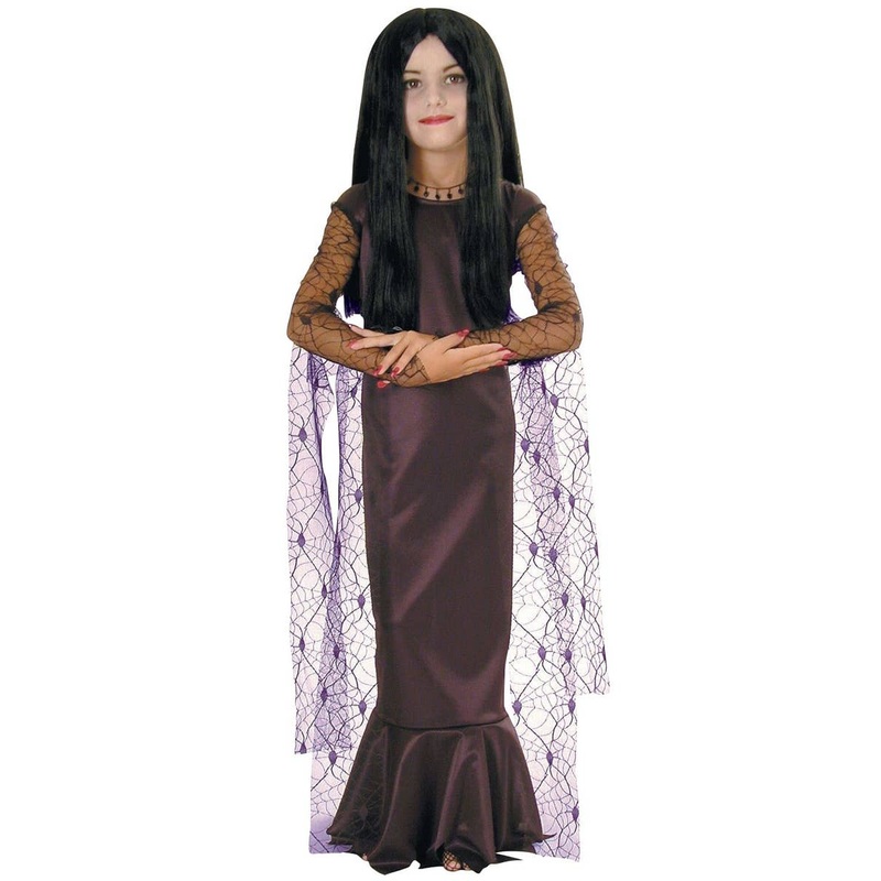 Morticia Addams Girls Halloween Costume
