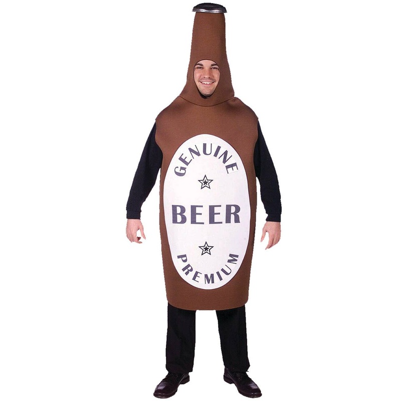 Novelty Brown Beer Bottle Adults Fancy Dress Costume