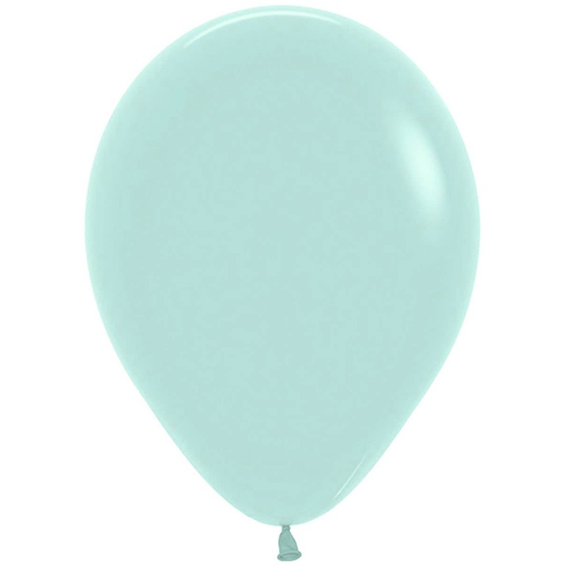 Pastel Matte Green Single Small 12cm Air Fill Latex Balloon