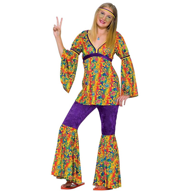 Purple Haze Teen Girls Hippie Costume
