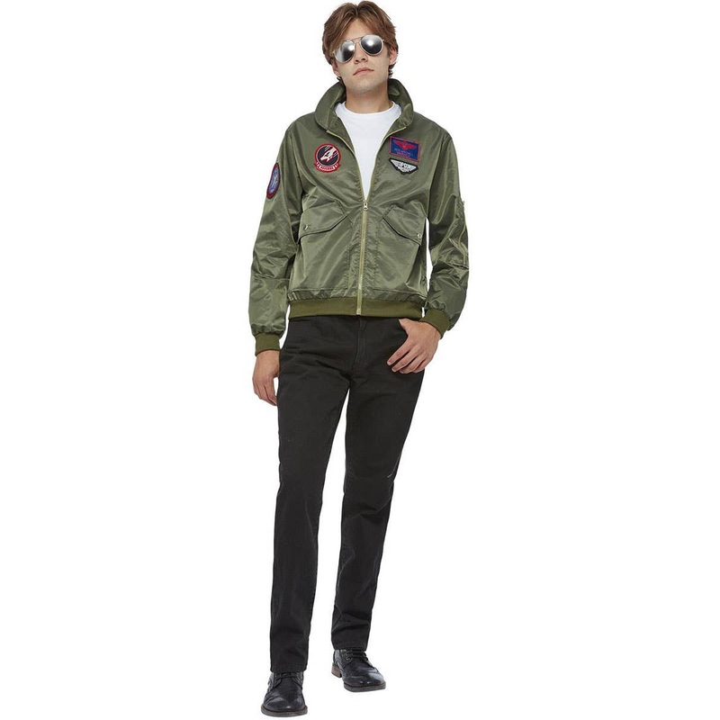 Top Gun Maverick Mens Deluxe Bomber Jacket Costume