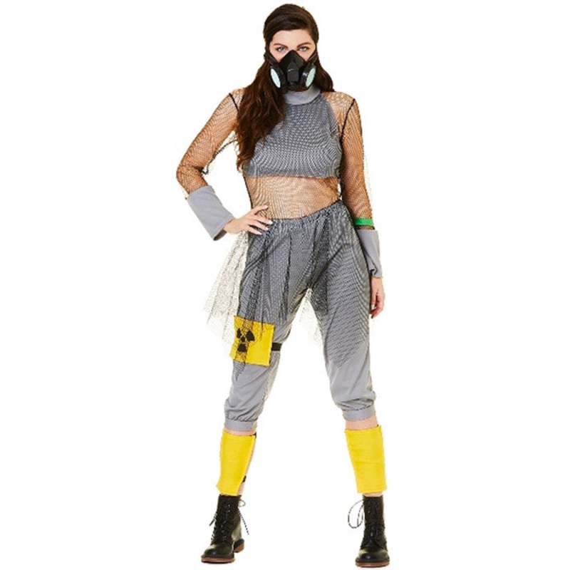Toxic Biohazard Girl Plus Size Womens Halloween Costume