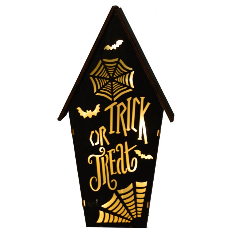 Trick or Treat Haunted House Halloween Light Box