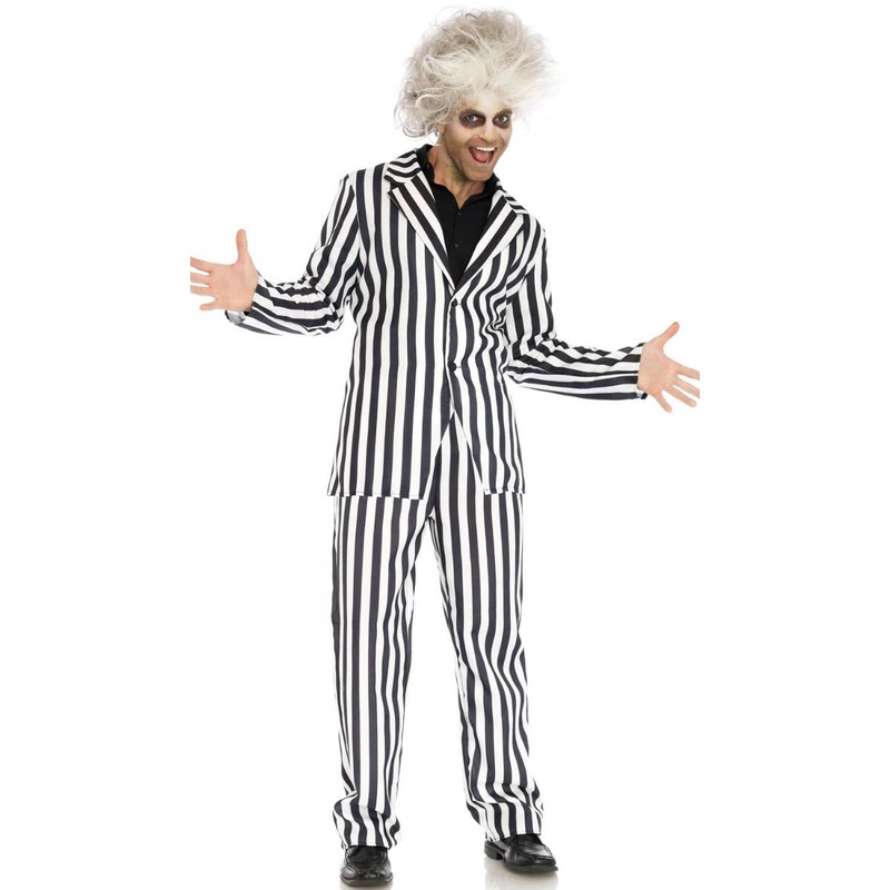 Beetle Boss Mens Beetlejuice Halloween Fancy Dress Costume