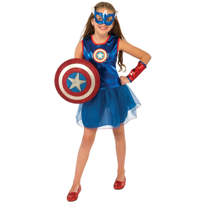 Captain America Girls Marvel Superhero Tutu Costume