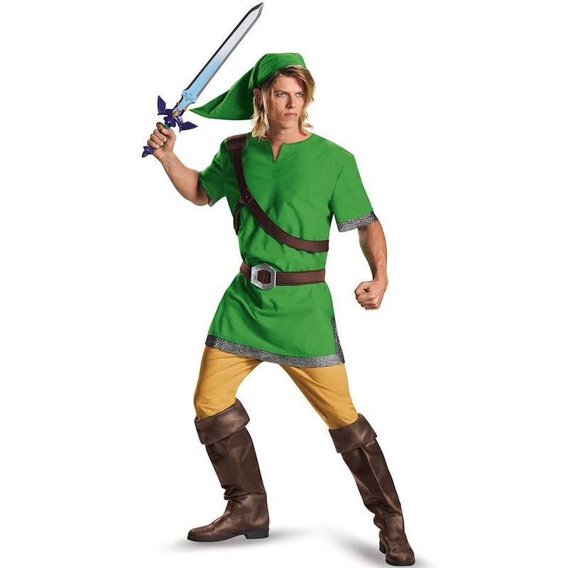 Classic Legend of Zelda Plus Size Mens Link Costume
