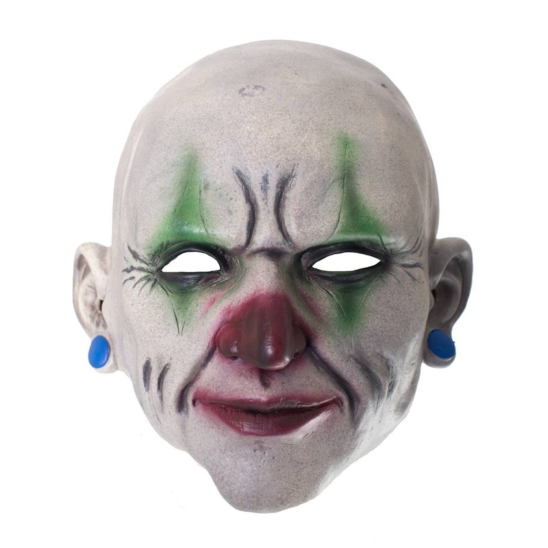 Creepy Clown Face Latex Halloween Costume Mask