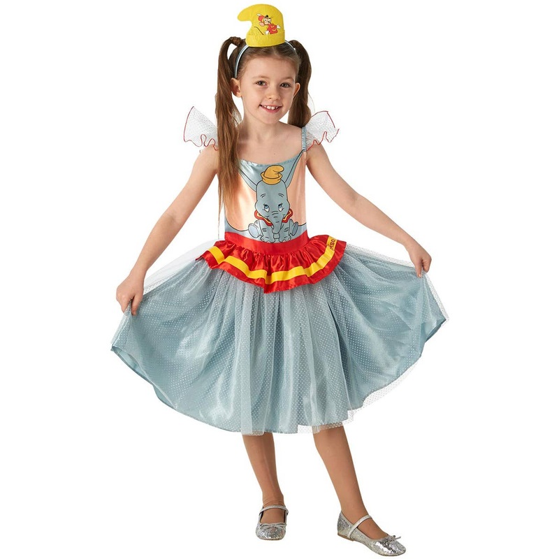 Disney Girls Grey Dumbo Elephant Dress Up Costume