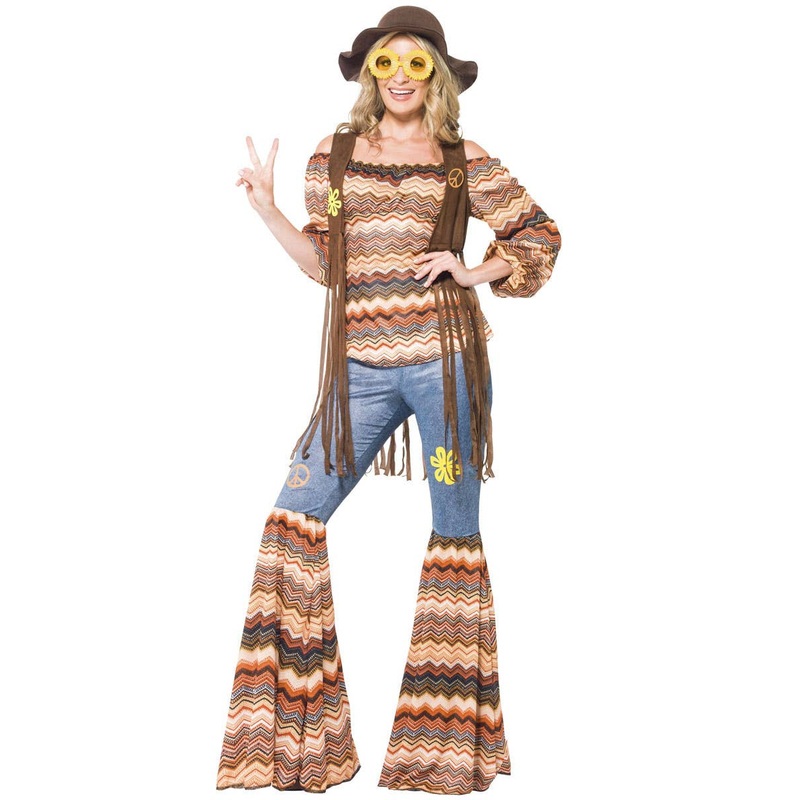 Harmony Hippie Womens 70s Costume