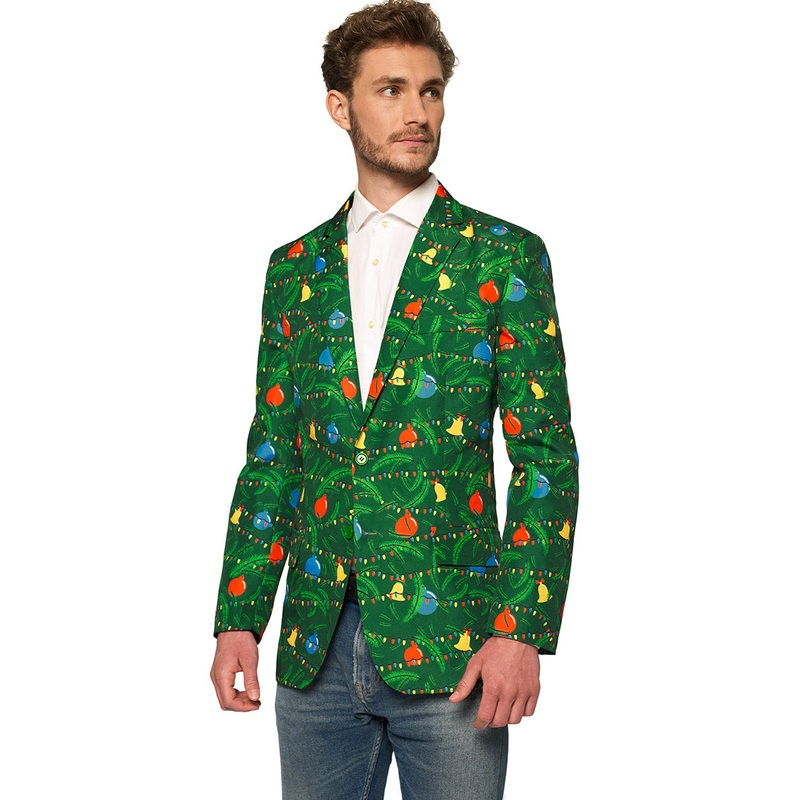 Light Up Green Festive Christmas Tree Costume Jacket