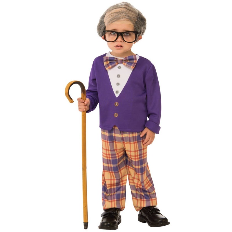 Little Old Man Funny Boys Fancy Dress Costume