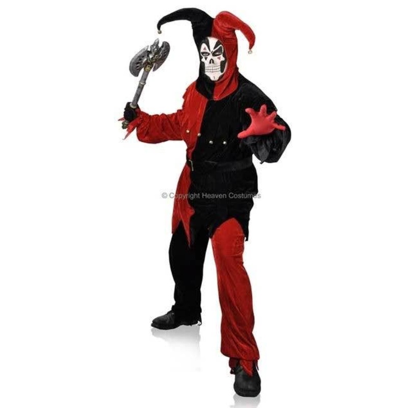 Malevolent Jester Mens Plus Size Halloween Costume