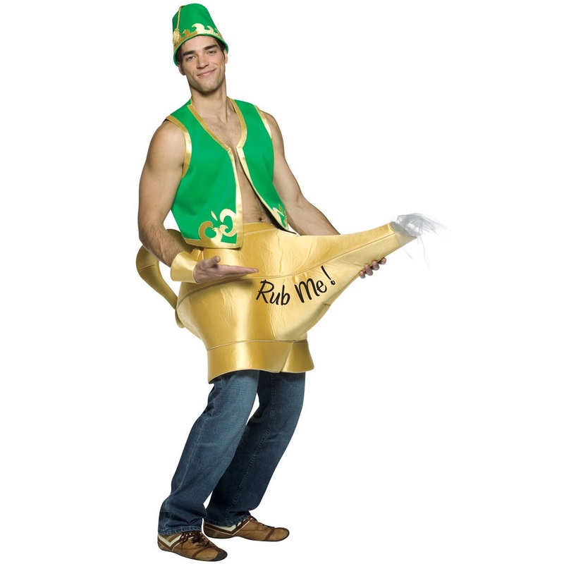 Naughty Rude Genie in a Lamp Adults Dress up Costume