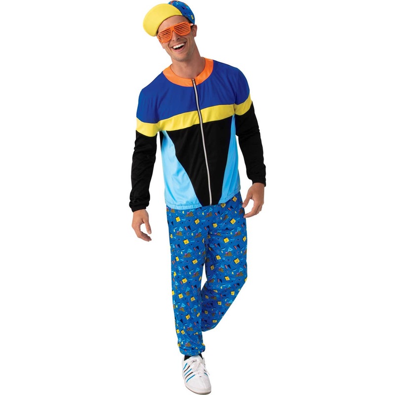 Nineties Guy Mens Blue Rapper Dress Up Costume
