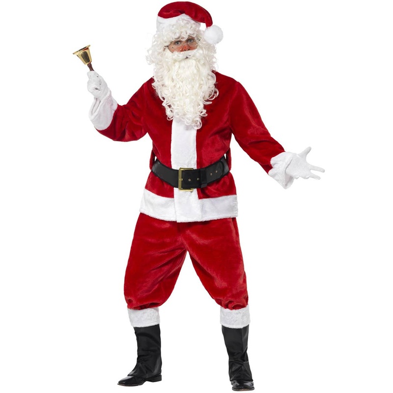 Plush Santa Claus Deluxe Father Christmas Suit