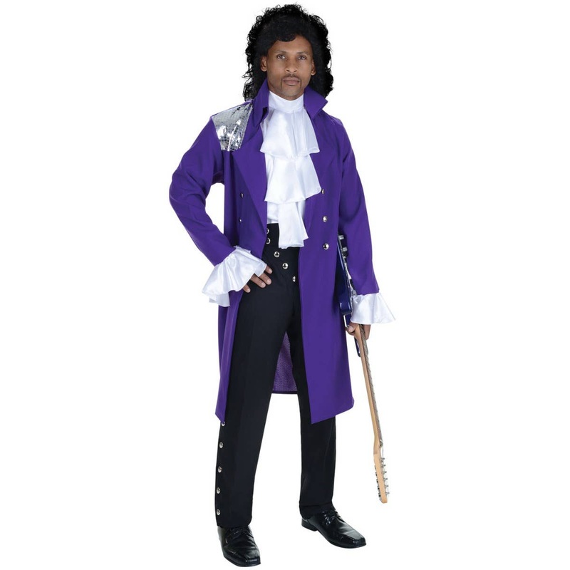 Pop Star Prince Plus Size Mens Fancy Dress Costume