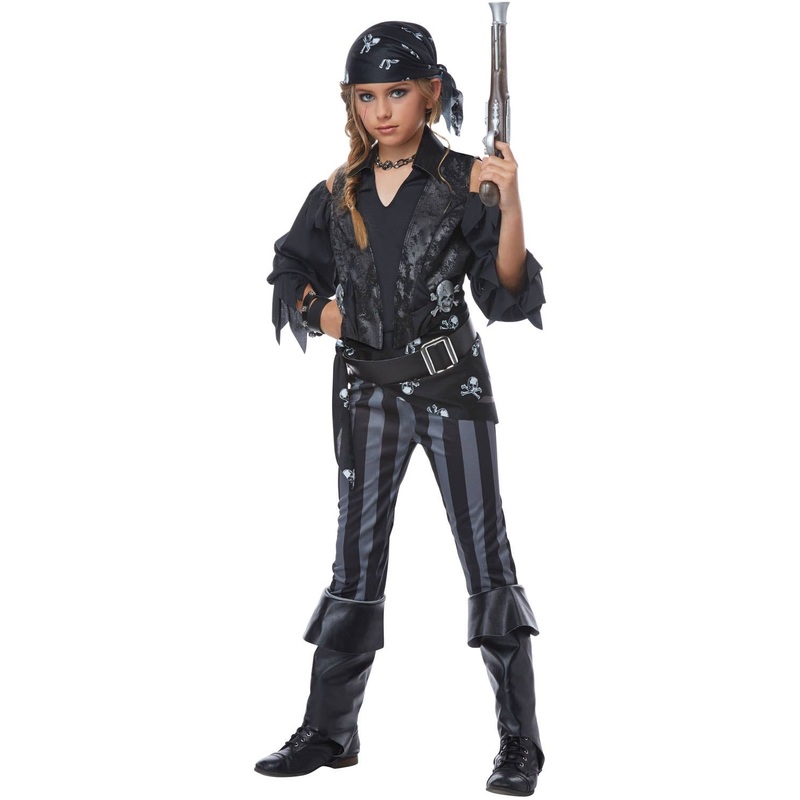 Rebel Pirate Girls Fancy Dress Costume