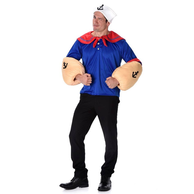 Sailor Man Adults Popeye Fancy Dress Costume
