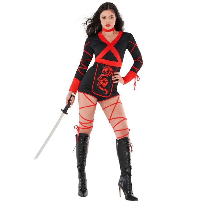 Stealthy Plus Size Womens Sexy Dragon Ninja Costume
