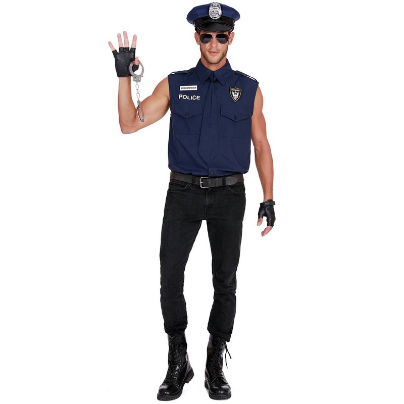 The Sargent Mens Police Officer Plus Size Costume