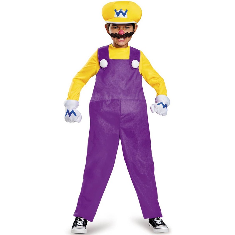 Wario Deluxe Boys Super Mario Book Week Costume
