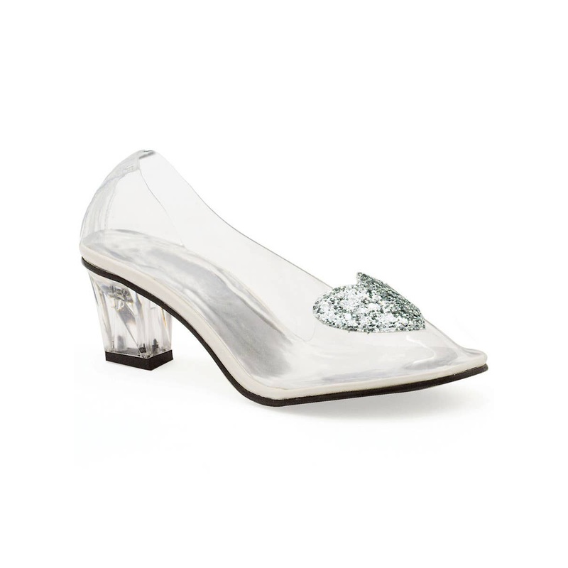 Cinderella Womens Clear Glass Look Costume Shoes