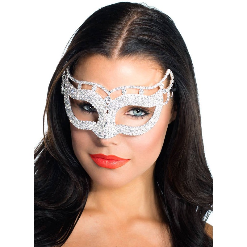 Deluxe Petite Crystal Masquerade Mask