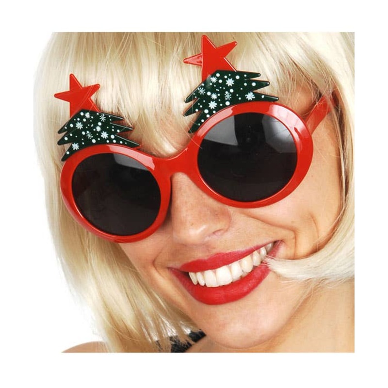 Festive Christmas Tree Costume Glasses