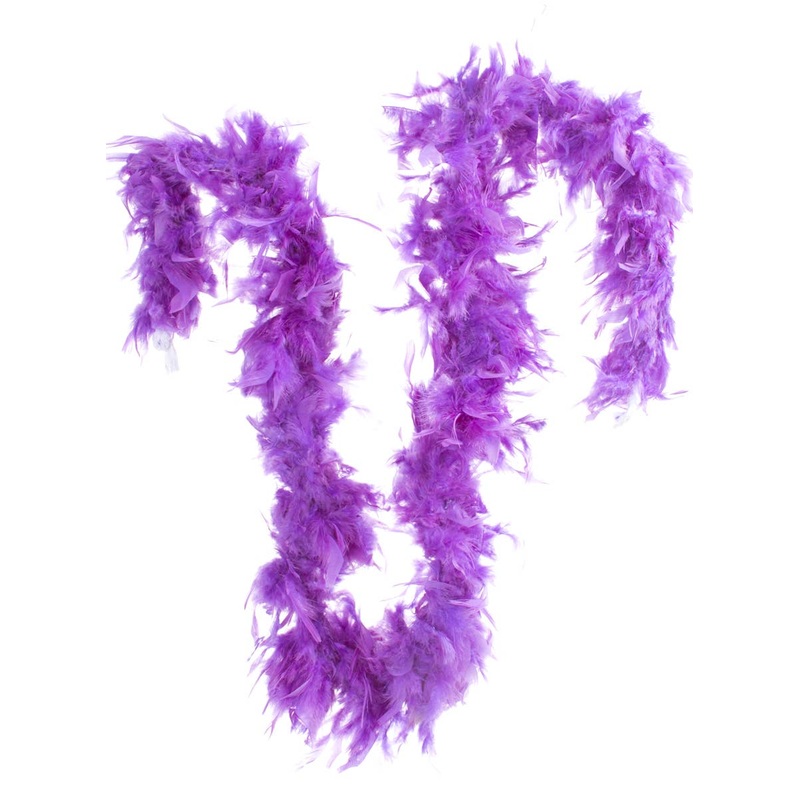 Fluffy 183cm Purple Feather Boa Costume Accessory