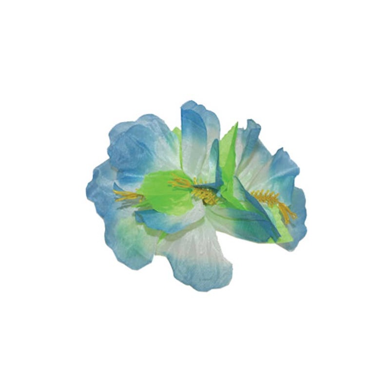 Hawaiian Hibiscus Large Blue Flower Hair Clip Costume Accessory