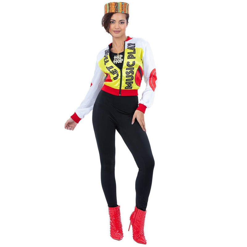 Hip Hop Plus Size Womens 1990s Salt-N-Pepa Costume