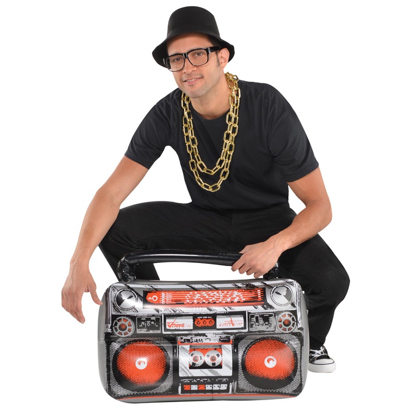 Inflatable 60cm 1980s Boom Box Costume Accessory