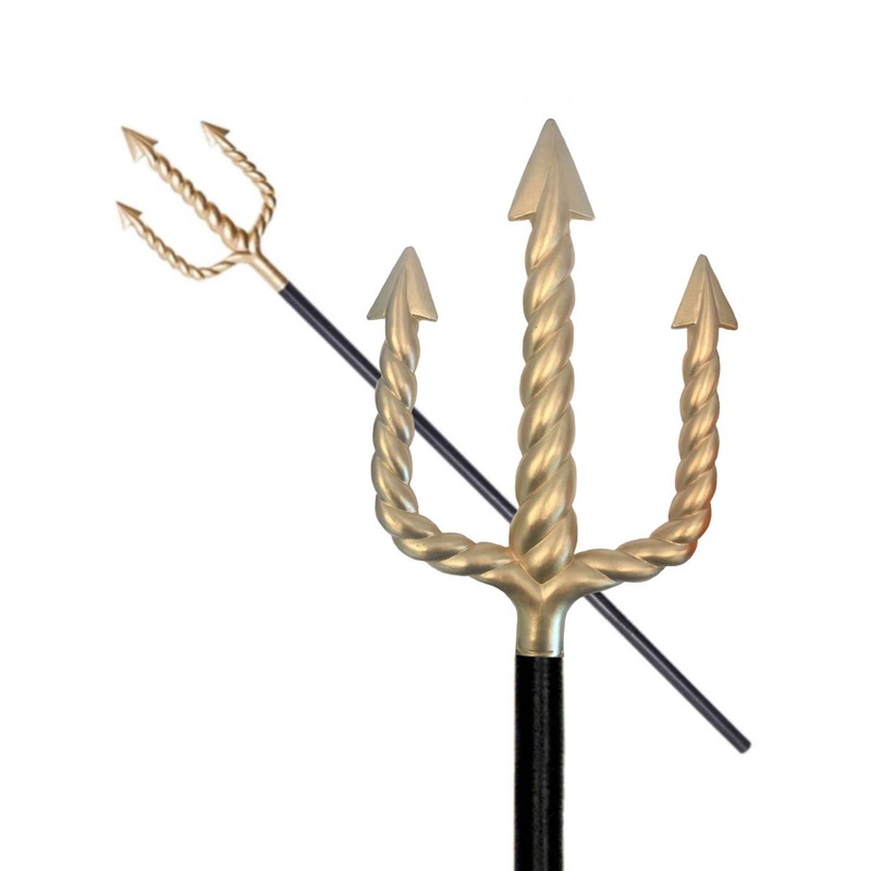 King of Atlantis Gold Trident Costume Weapon