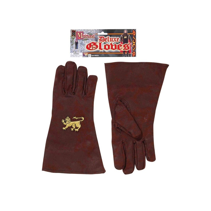 Medieval Deluxe Knight Costume Gloves Accessories