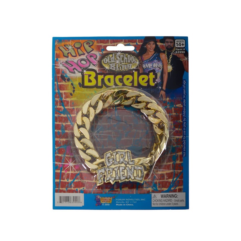 Old School Hip Hop Girl Friend Costume Bracelet