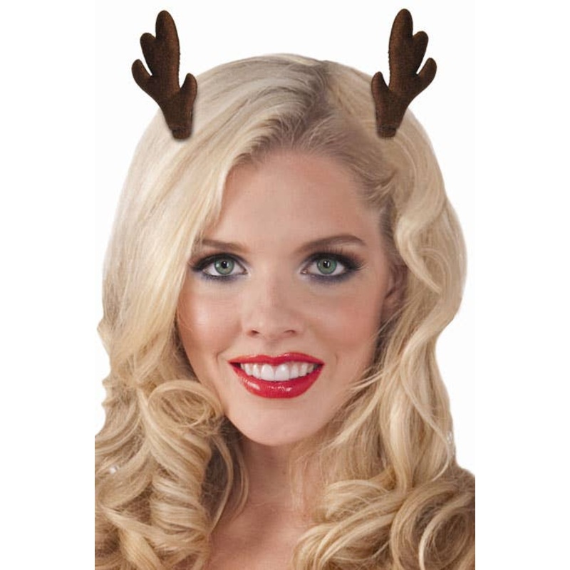 Reindeer Antlers Mini Christmas Hair Clips